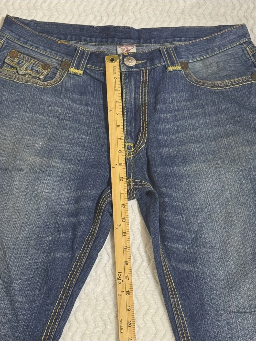 Vintage True Religion Bobby Super T Jeans Mens Size 36 Thick Stitch MADE IN USA